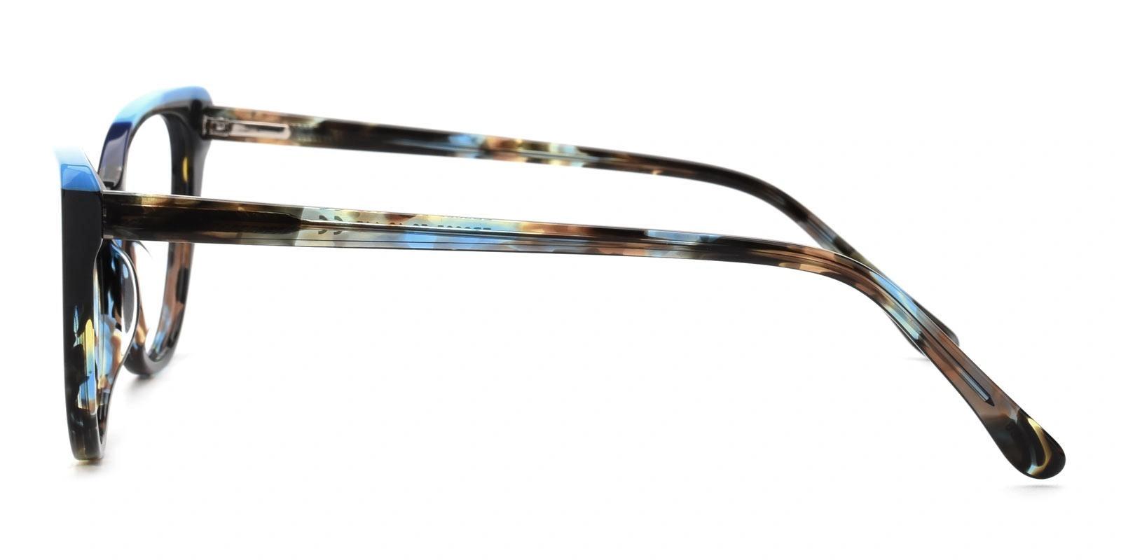 Pluist Blue Acetate Eyeglasses , SpringHinges , UniversalBridgeFit Frames from ABBE Glasses