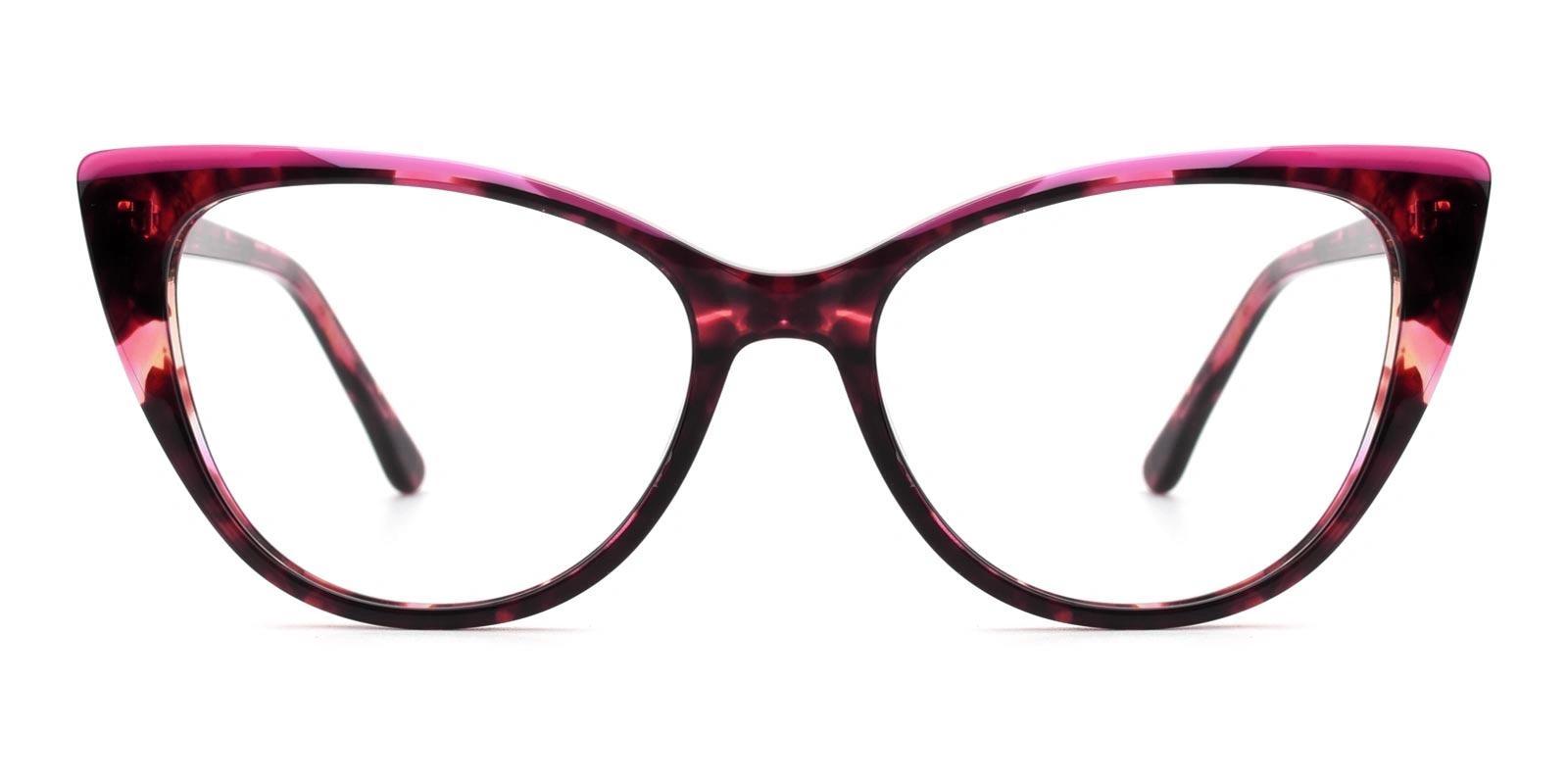 Pluist Purple Acetate Eyeglasses , SpringHinges , UniversalBridgeFit Frames from ABBE Glasses