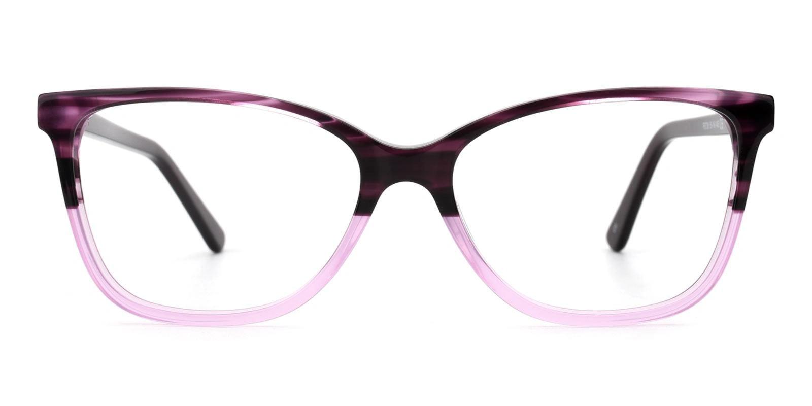 Potproof Purple Acetate Eyeglasses , SpringHinges , UniversalBridgeFit Frames from ABBE Glasses