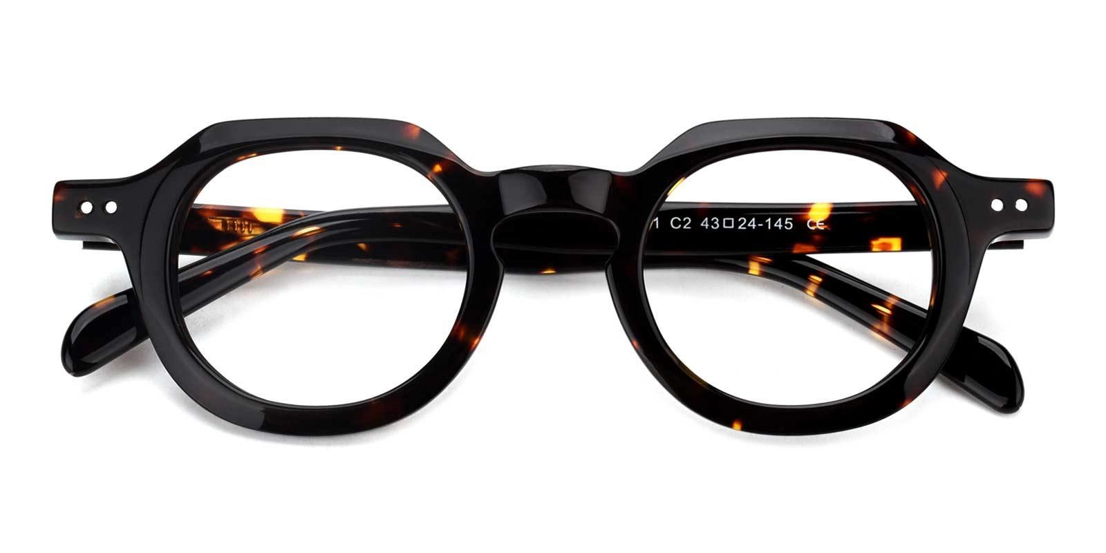 Fielduous Tortoise Acetate Eyeglasses , UniversalBridgeFit Frames from ABBE Glasses