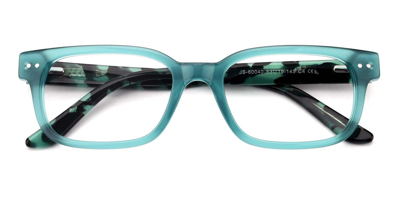 Laxability Blue Acetate Eyeglasses , SpringHinges , UniversalBridgeFit Frames from ABBE Glasses