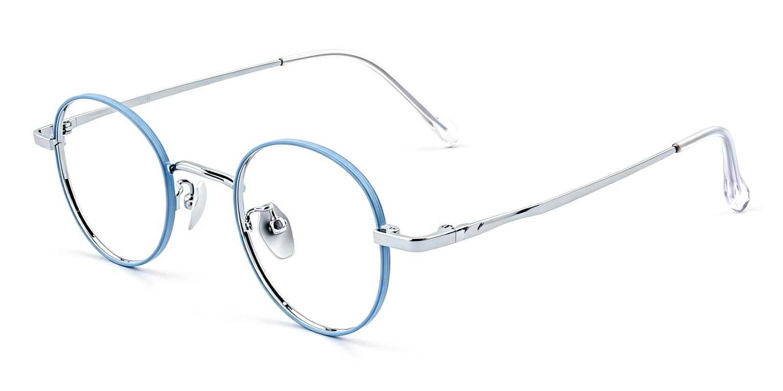 Phobon Blue Titanium Eyeglasses , NosePads Frames from ABBE Glasses