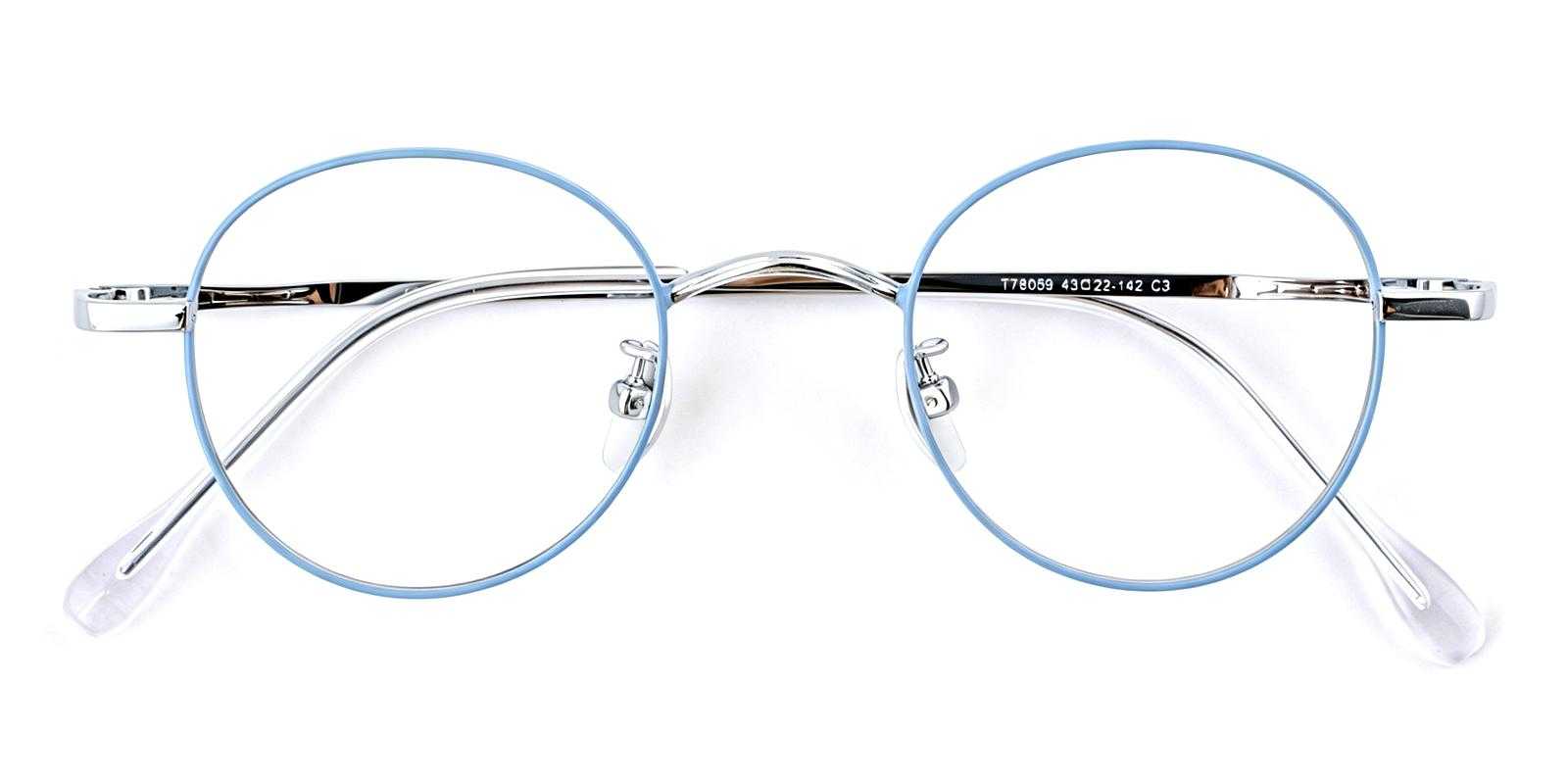 Phobon Blue Titanium Eyeglasses , NosePads Frames from ABBE Glasses