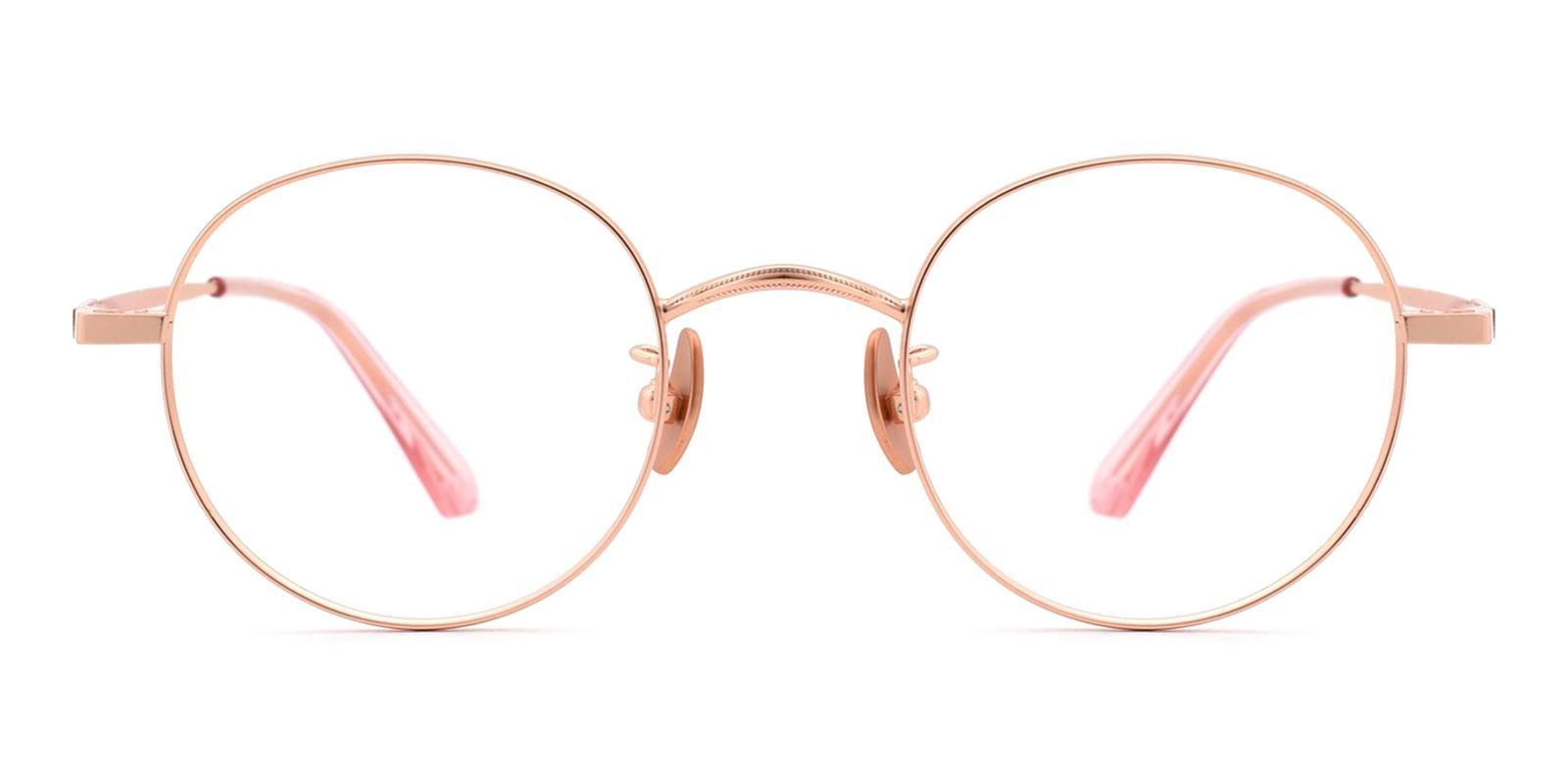 Phobon Gold Titanium Eyeglasses , NosePads Frames from ABBE Glasses