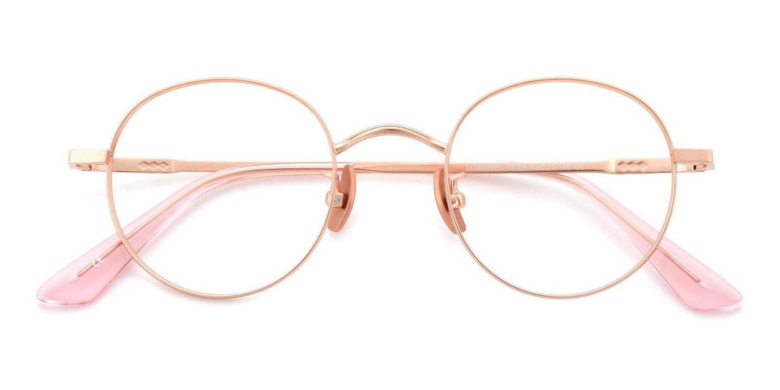 Phobon Gold Titanium Eyeglasses , NosePads Frames from ABBE Glasses