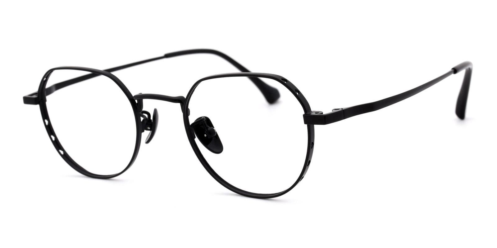 Eosly Black Titanium Eyeglasses , NosePads Frames from ABBE Glasses