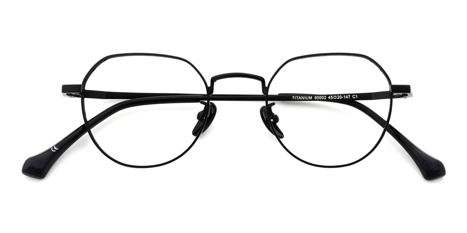 Eosly Black Titanium Eyeglasses , NosePads Frames from ABBE Glasses