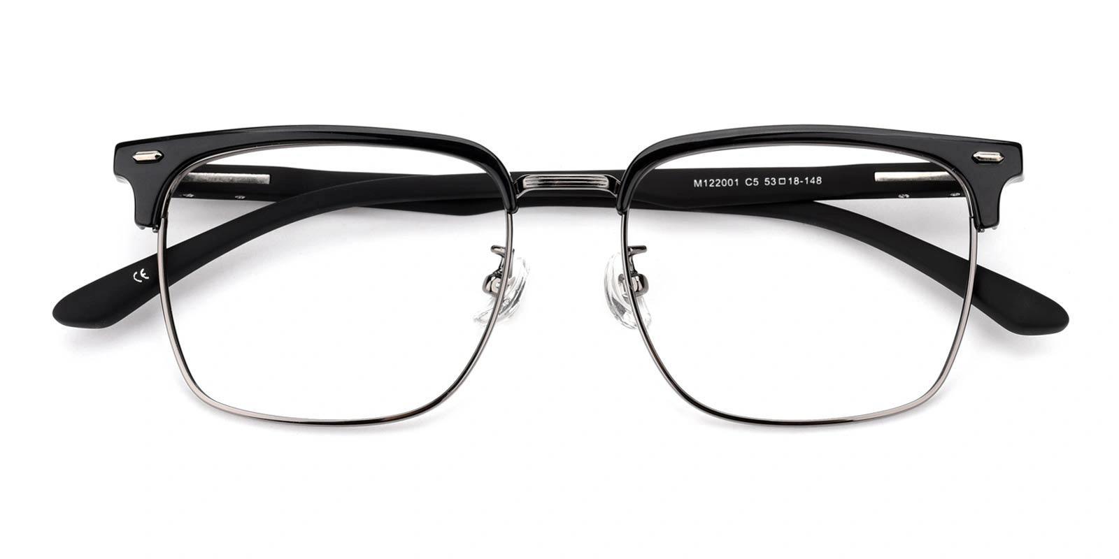 Solet Silver Metal , TR Eyeglasses , NosePads Frames from ABBE Glasses