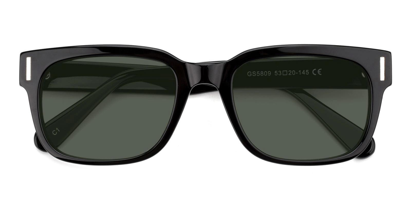 Expertee Black Acetate Sunglasses , UniversalBridgeFit Frames from ABBE Glasses