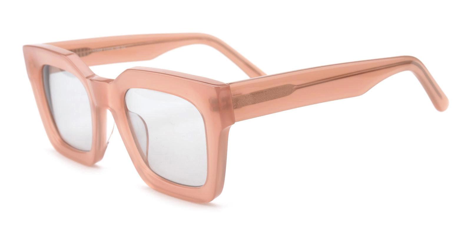 Pagintion Pink Acetate Sunglasses , UniversalBridgeFit Frames from ABBE Glasses