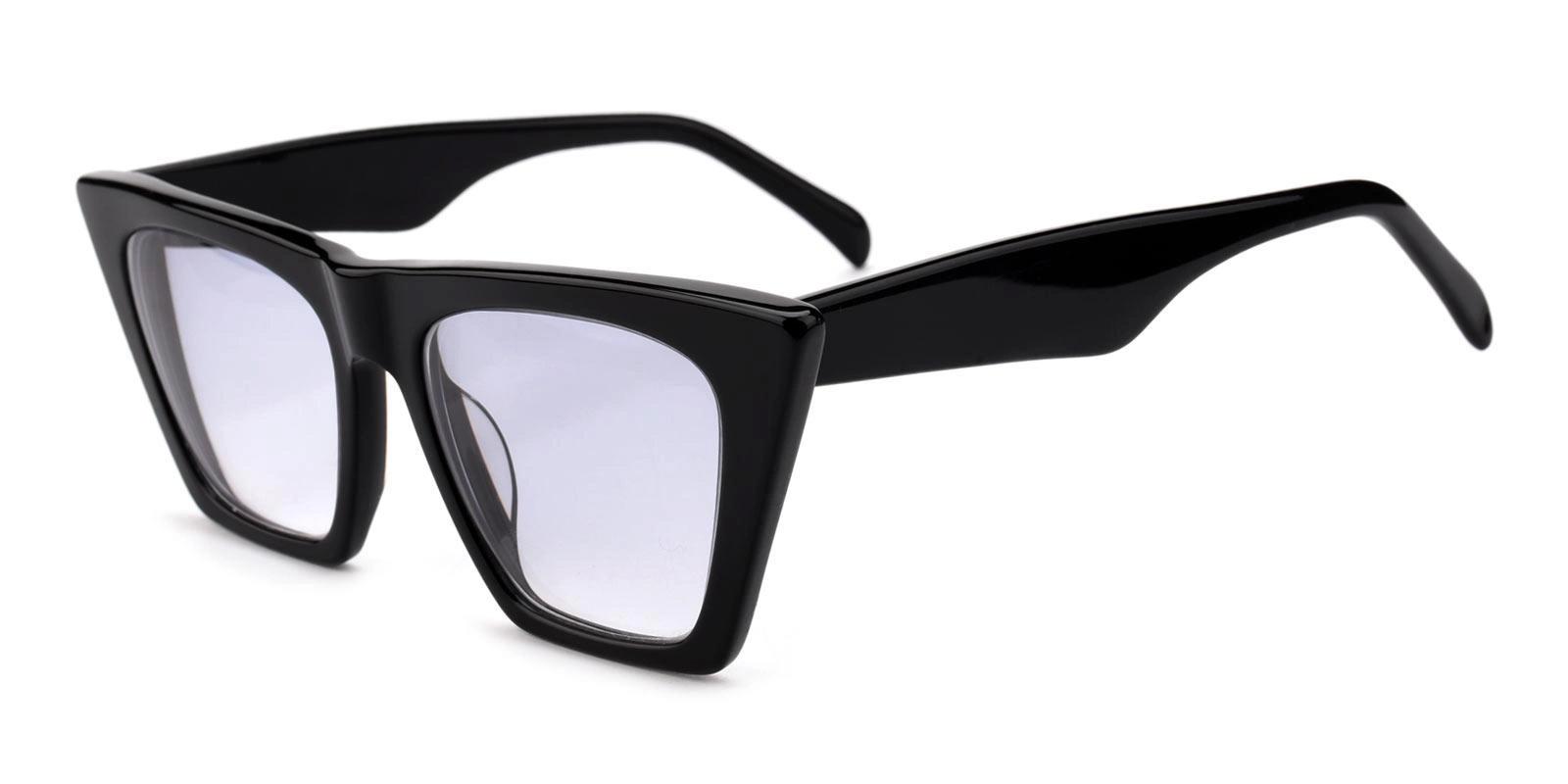Igling Black Acetate Sunglasses , UniversalBridgeFit Frames from ABBE Glasses