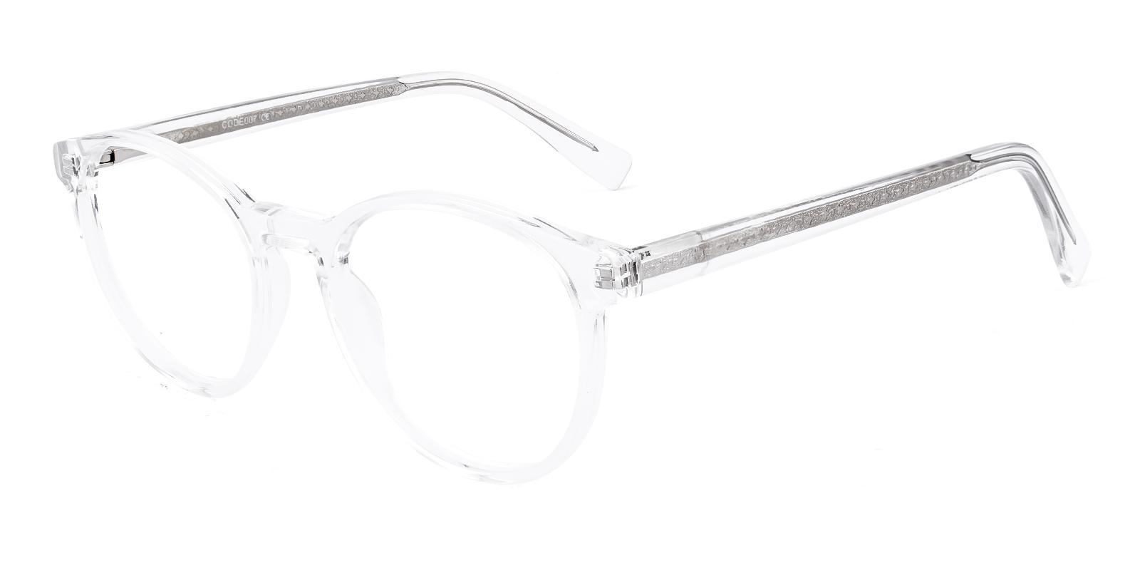 Oron Fclear Acetate Eyeglasses , SpringHinges , UniversalBridgeFit Frames from ABBE Glasses