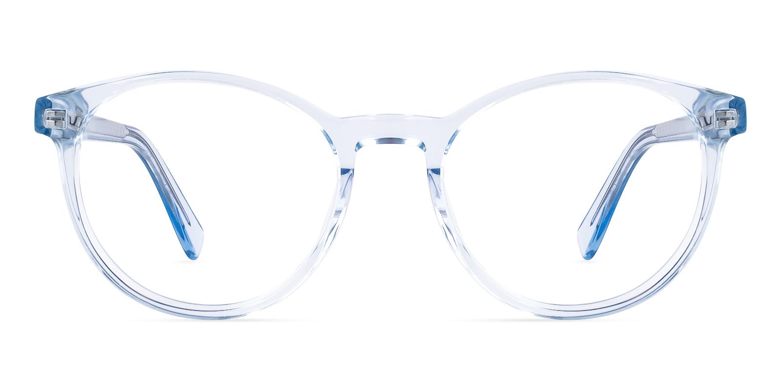 Fascproof Blue Acetate Eyeglasses , SpringHinges , UniversalBridgeFit Frames from ABBE Glasses