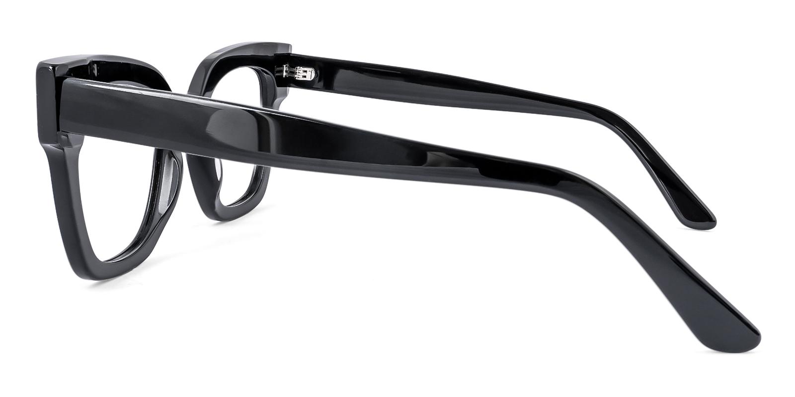 Iganeity Black Acetate Eyeglasses , UniversalBridgeFit Frames from ABBE Glasses
