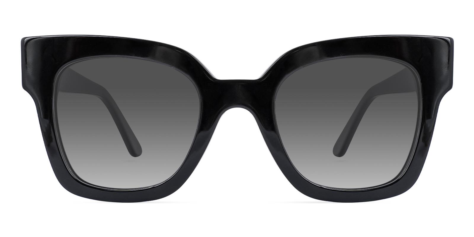 Sceneate Black Acetate Sunglasses , UniversalBridgeFit Frames from ABBE Glasses
