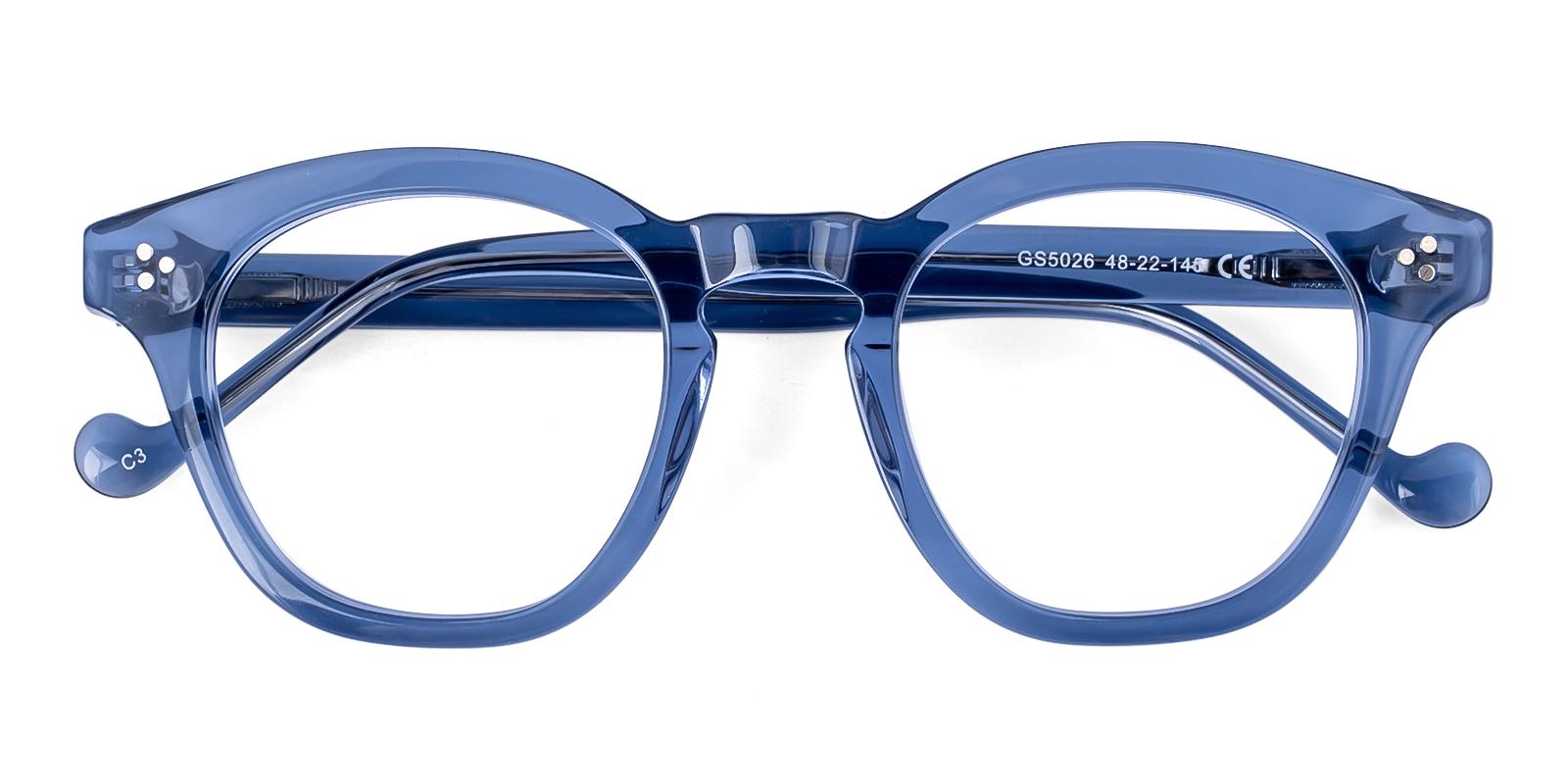 Calature - Square Blue Eyeglasses Frame | ABBE Glasses