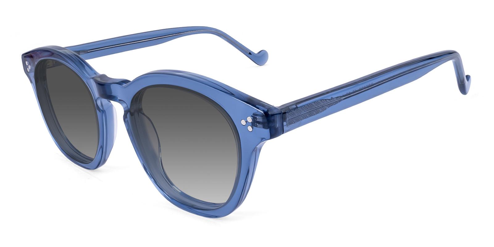 Plagiant Blue Acetate Sunglasses , UniversalBridgeFit Frames from ABBE Glasses