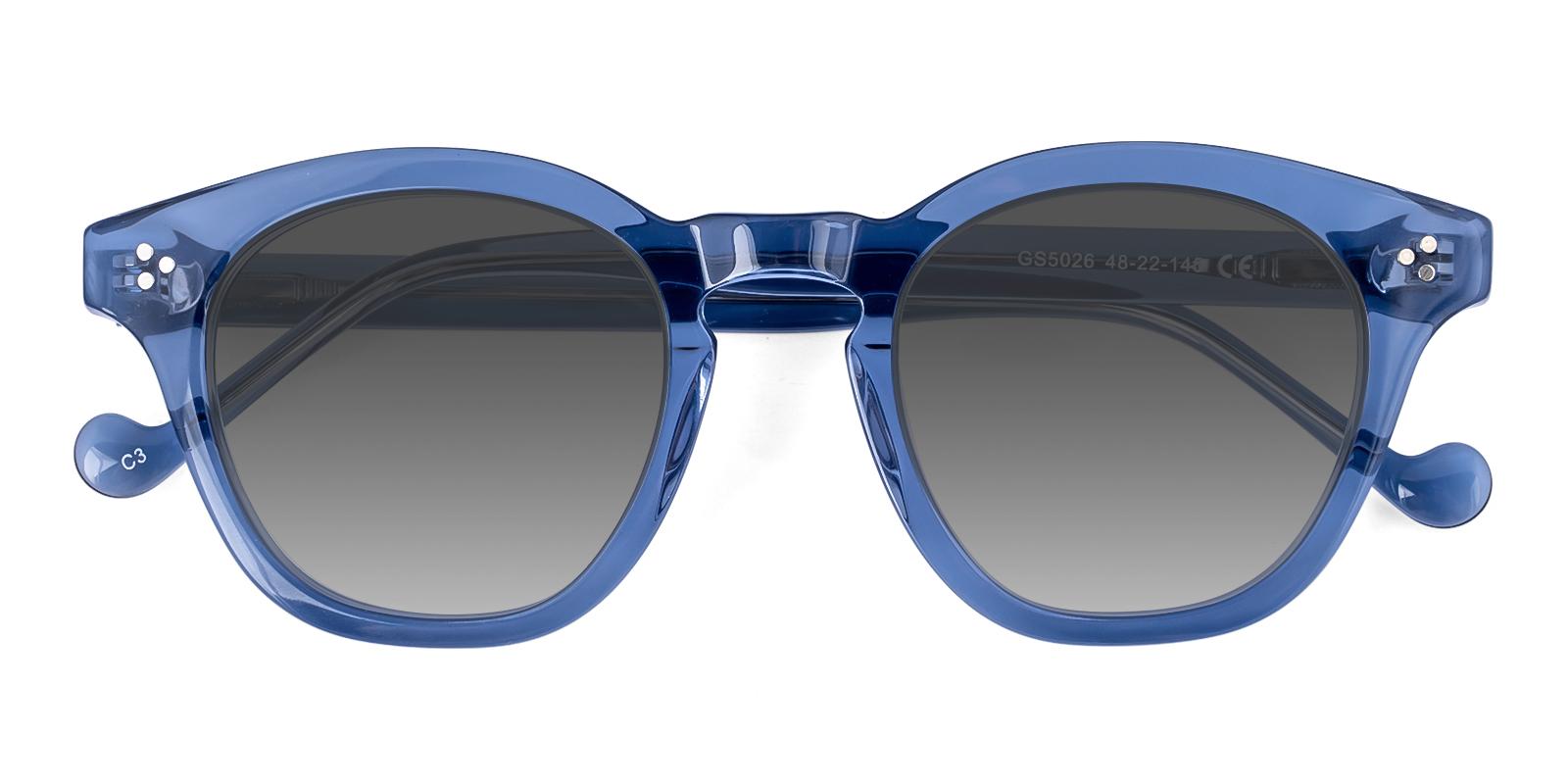 Plagiant Blue Acetate Sunglasses , UniversalBridgeFit Frames from ABBE Glasses