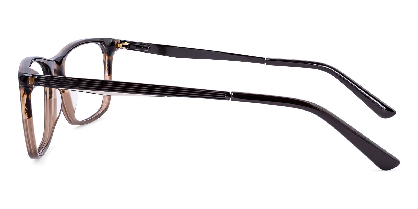 Plurimeur Brown Acetate , Metal Eyeglasses , SpringHinges , UniversalBridgeFit Frames from ABBE Glasses