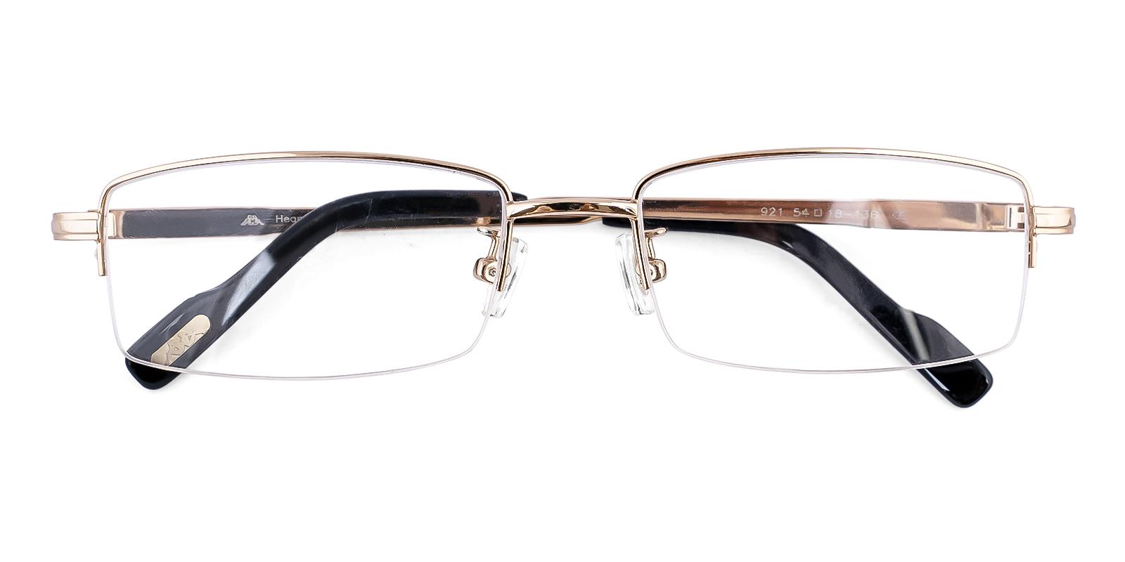 Glorigun Gold Metal Eyeglasses , NosePads Frames from ABBE Glasses
