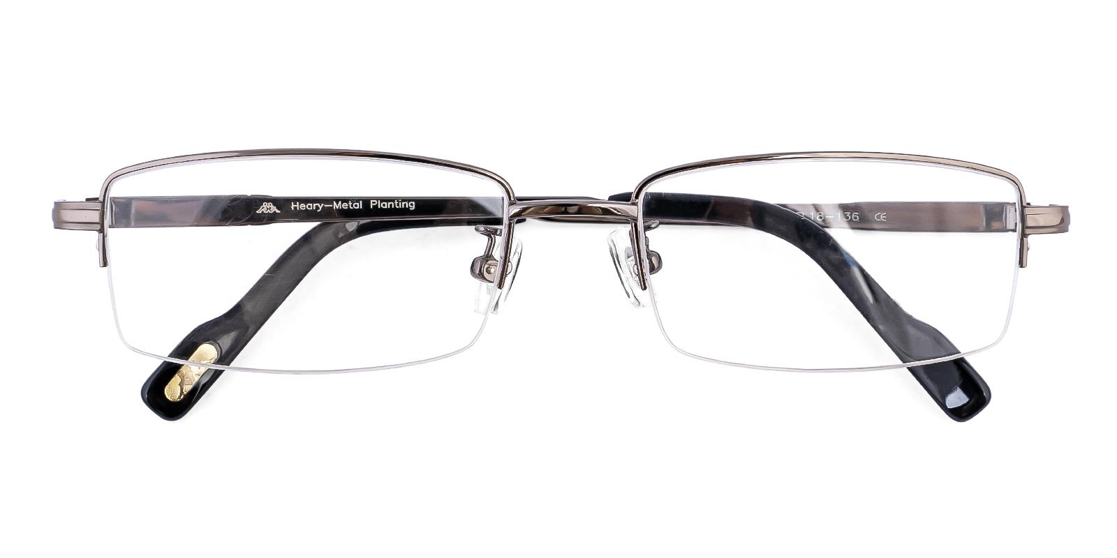 Glorigun Gun Metal Eyeglasses , NosePads Frames from ABBE Glasses