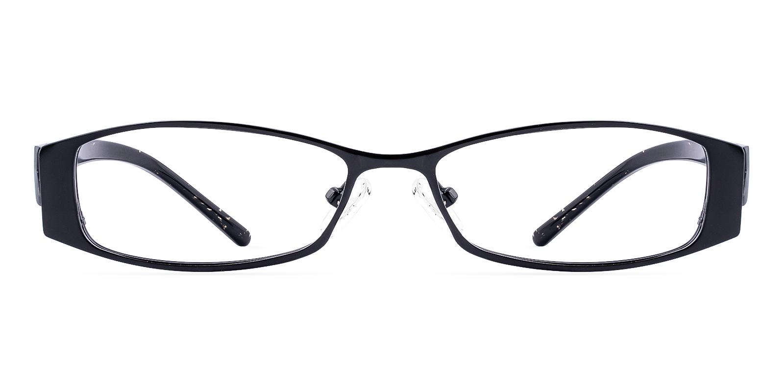 Plethment Black Acetate , Metal Eyeglasses , NosePads Frames from ABBE Glasses