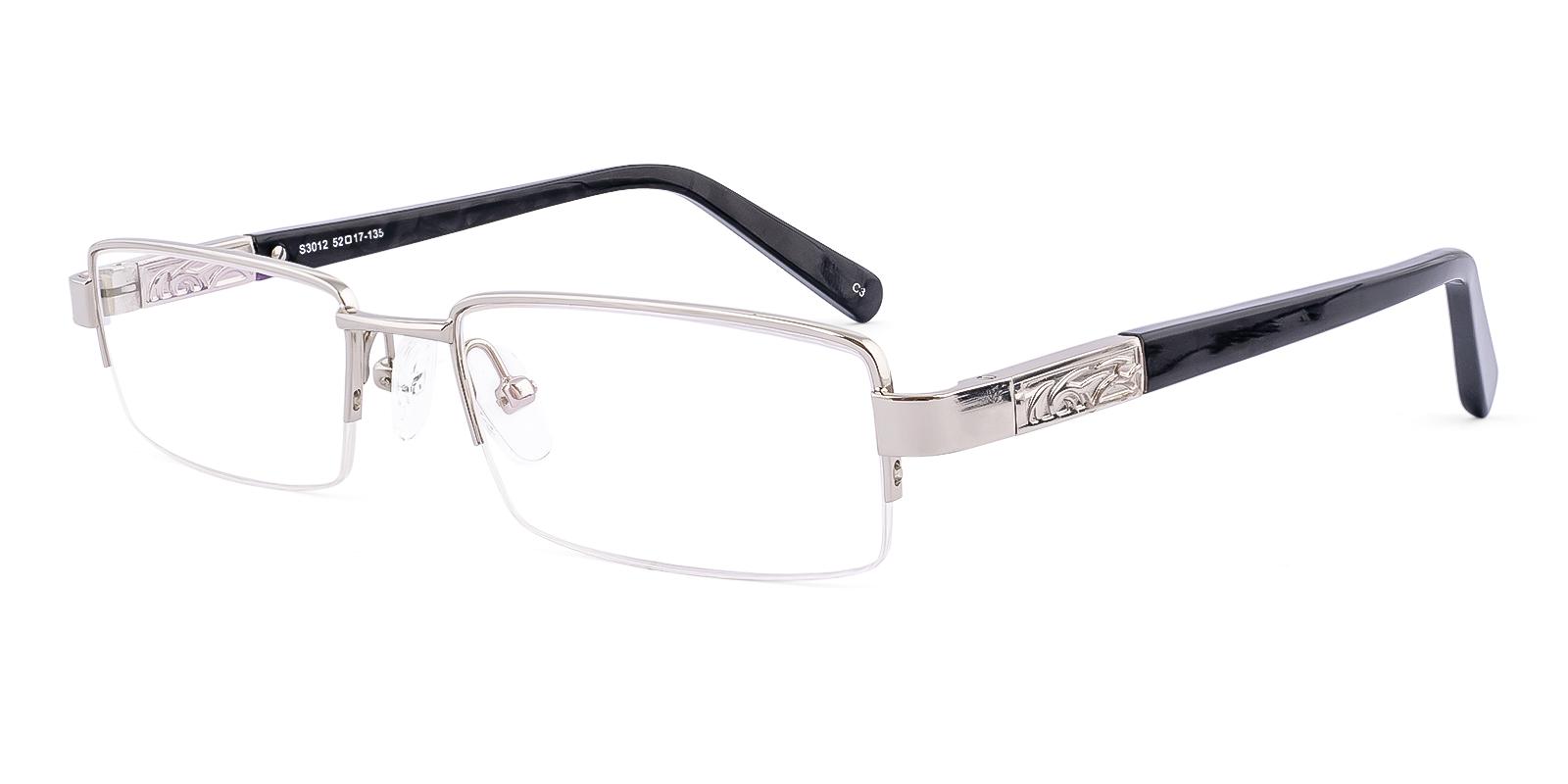 Sanine Silver Acetate , Metal Eyeglasses , SpringHinges , NosePads Frames from ABBE Glasses