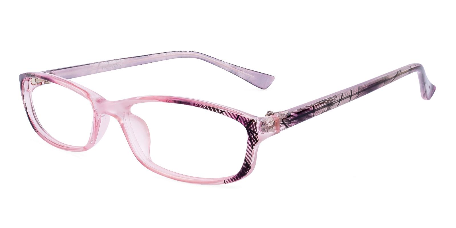 Decideacy Pink Plastic Eyeglasses , UniversalBridgeFit Frames from ABBE Glasses