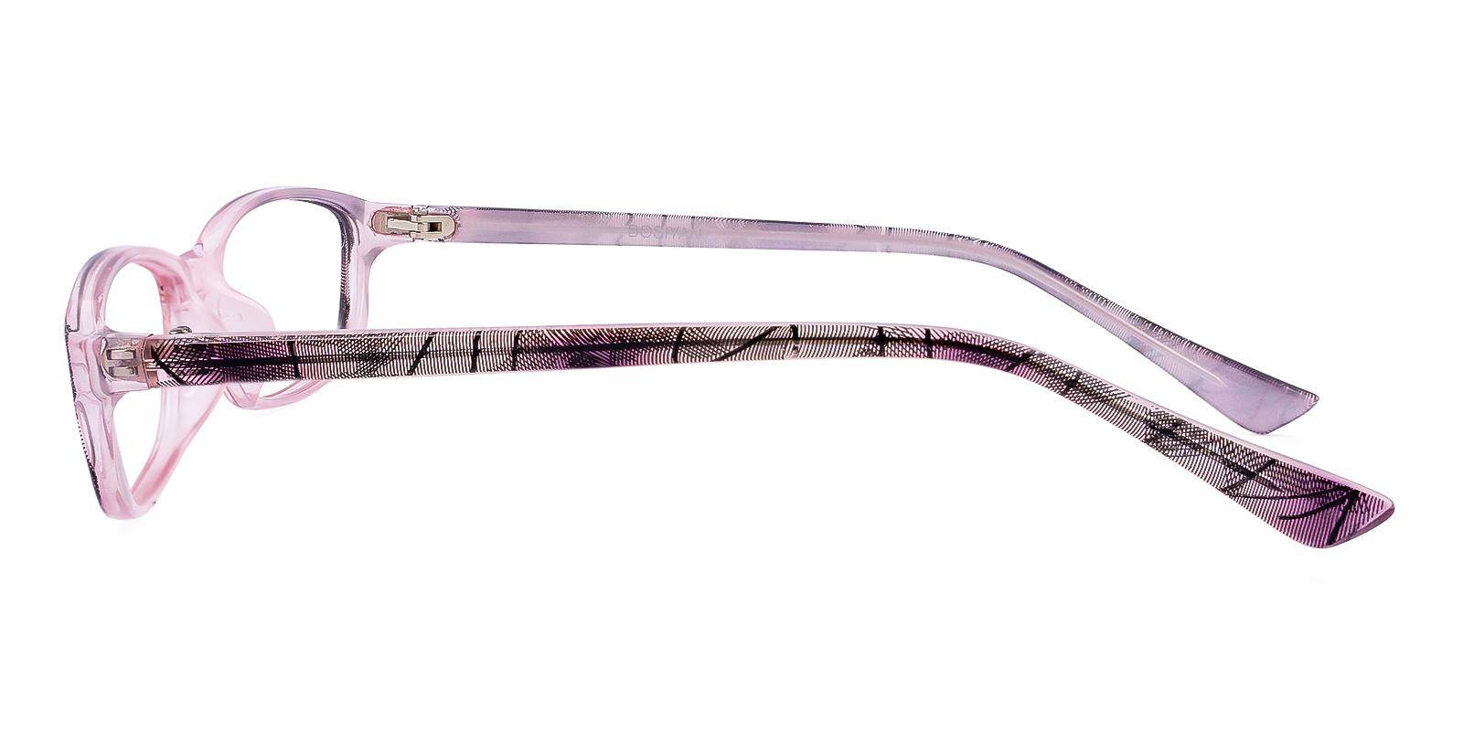 Decideacy Pink Plastic Eyeglasses , UniversalBridgeFit Frames from ABBE Glasses