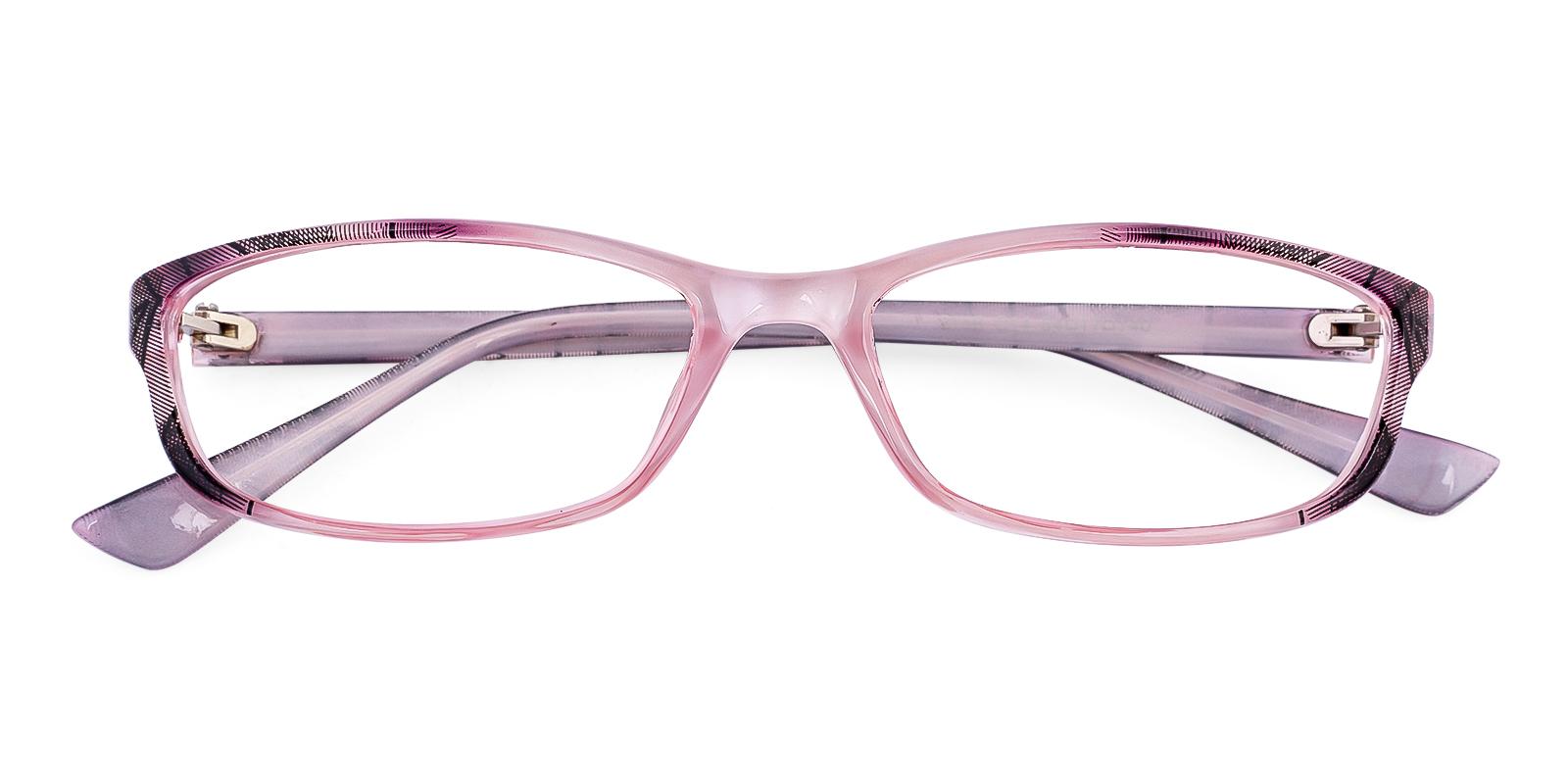 Decideacy Pink Plastic Eyeglasses , UniversalBridgeFit Frames from ABBE Glasses