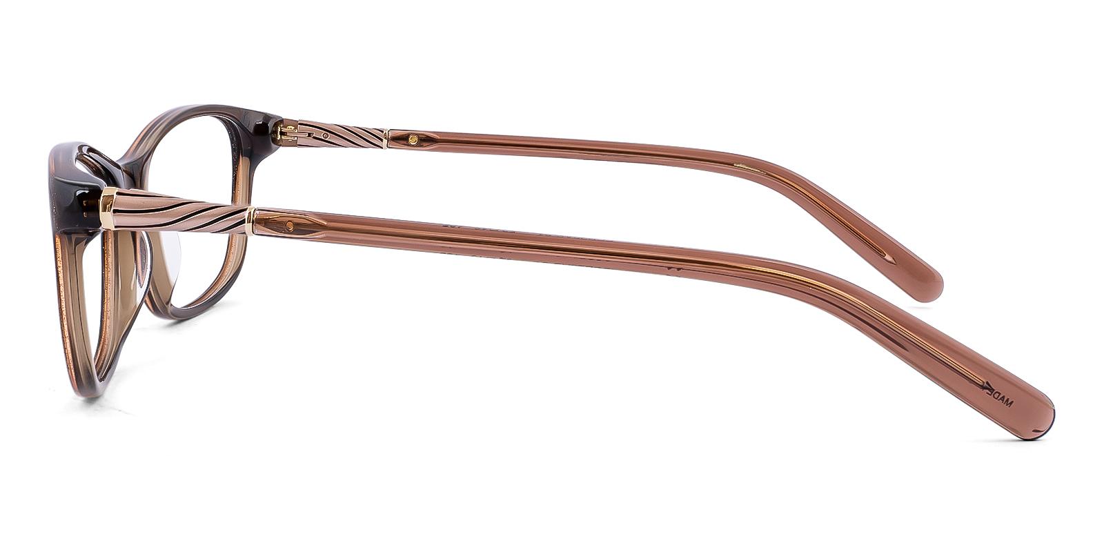 Fastibility Brown Acetate Eyeglasses , SpringHinges , UniversalBridgeFit Frames from ABBE Glasses