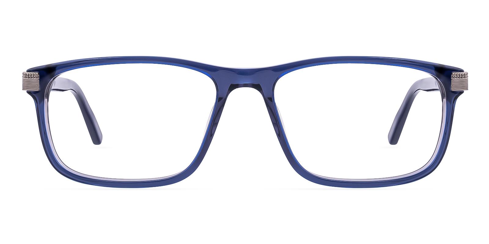 Dekaaceous Blue Acetate Eyeglasses , SpringHinges , UniversalBridgeFit Frames from ABBE Glasses