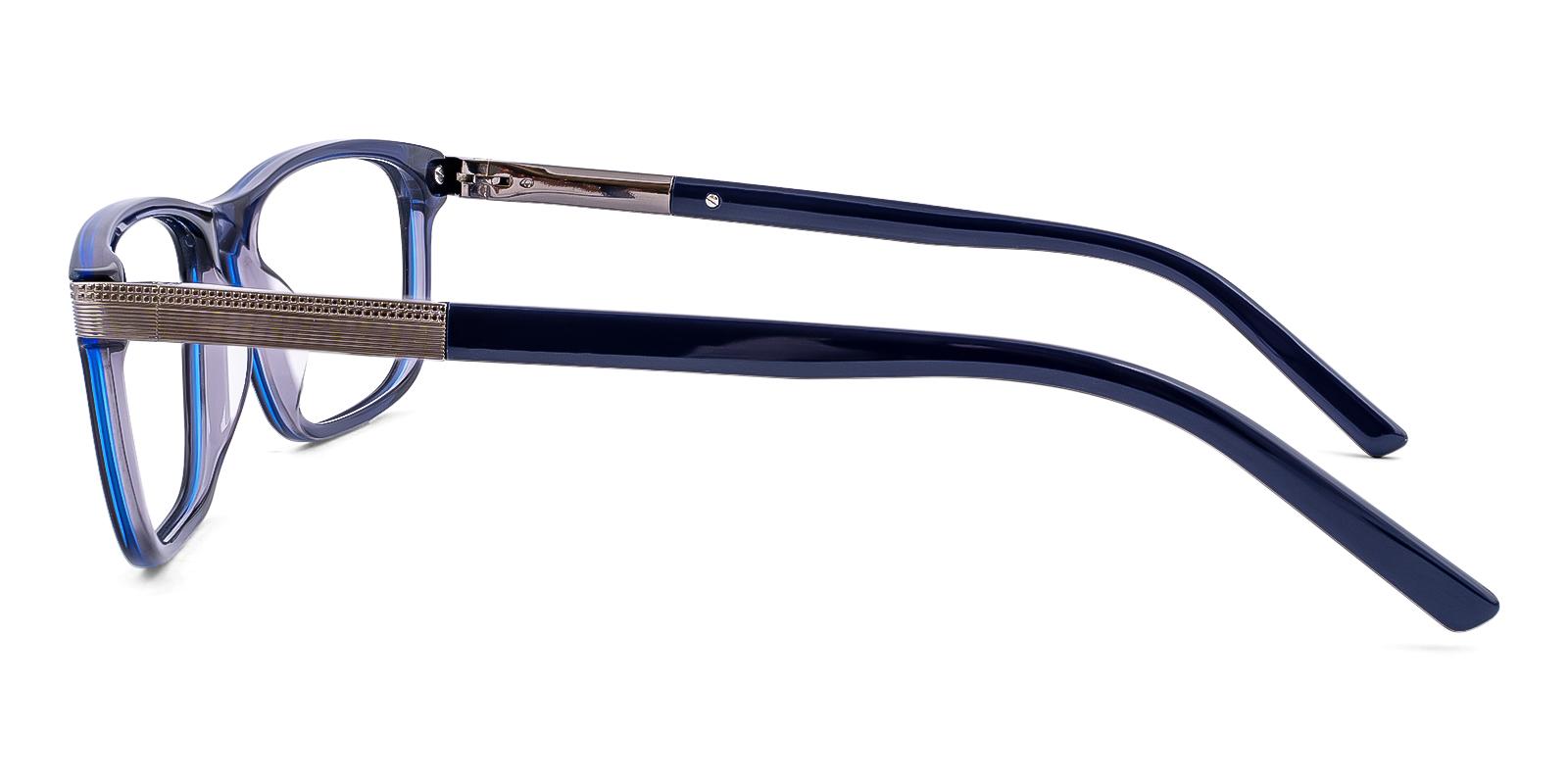 Dekaaceous Blue Acetate Eyeglasses , SpringHinges , UniversalBridgeFit Frames from ABBE Glasses