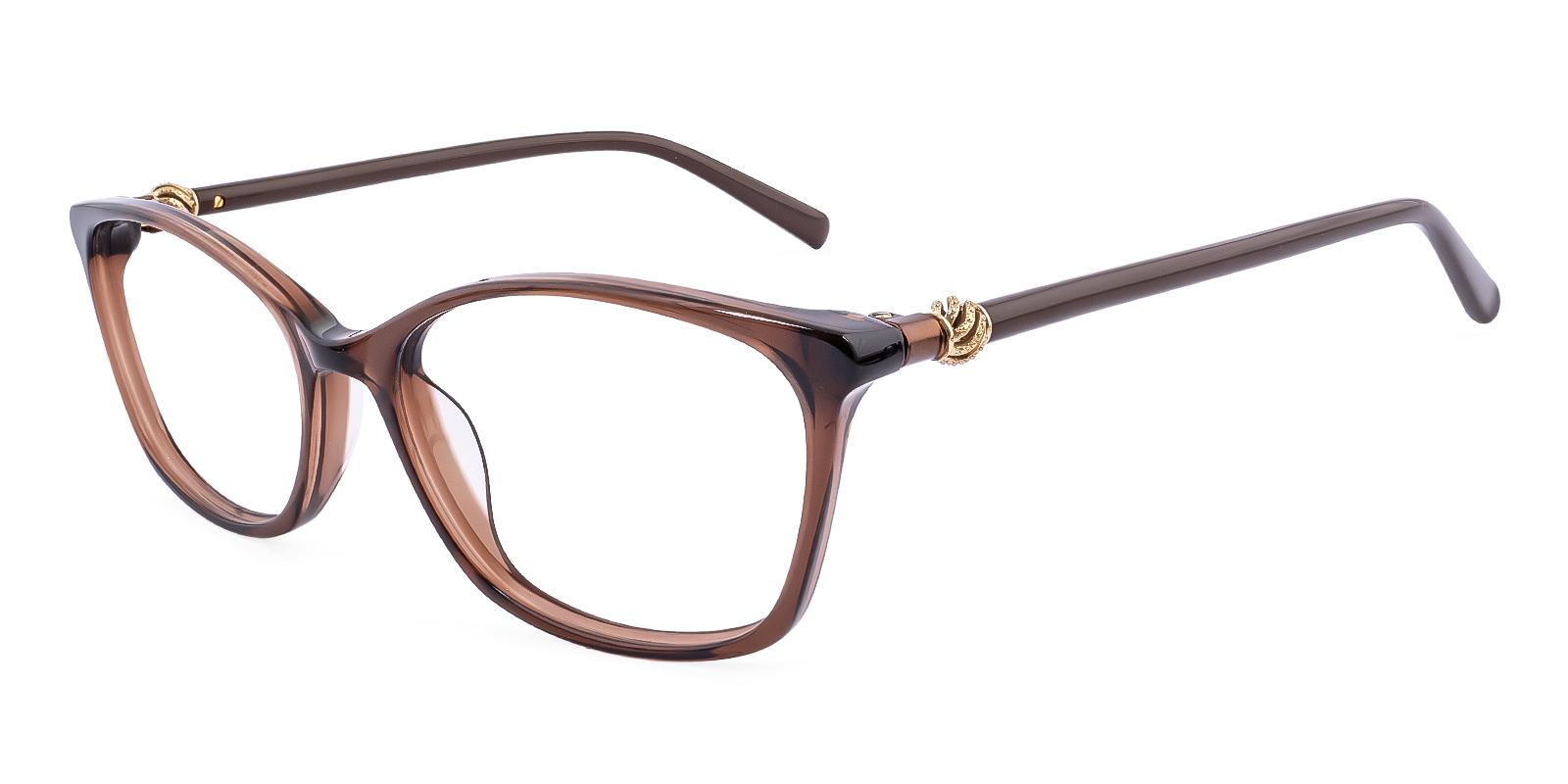 Laylike Brown Acetate Eyeglasses , UniversalBridgeFit Frames from ABBE Glasses