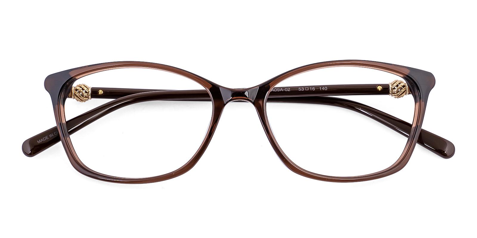 Laylike Brown Acetate Eyeglasses , UniversalBridgeFit Frames from ABBE Glasses