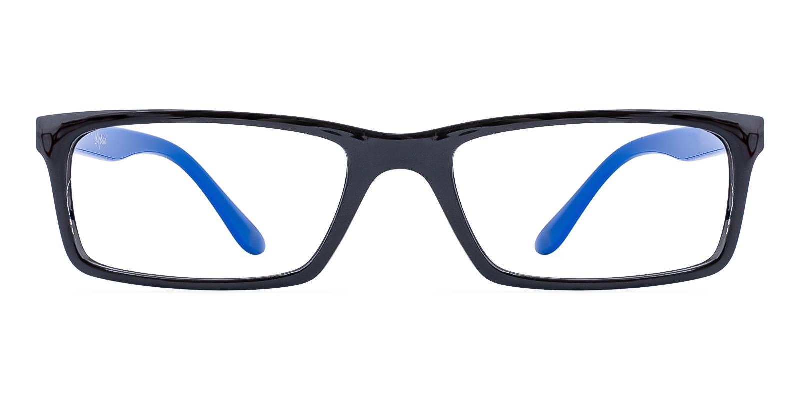 Eventty Black Plastic Eyeglasses , UniversalBridgeFit Frames from ABBE Glasses