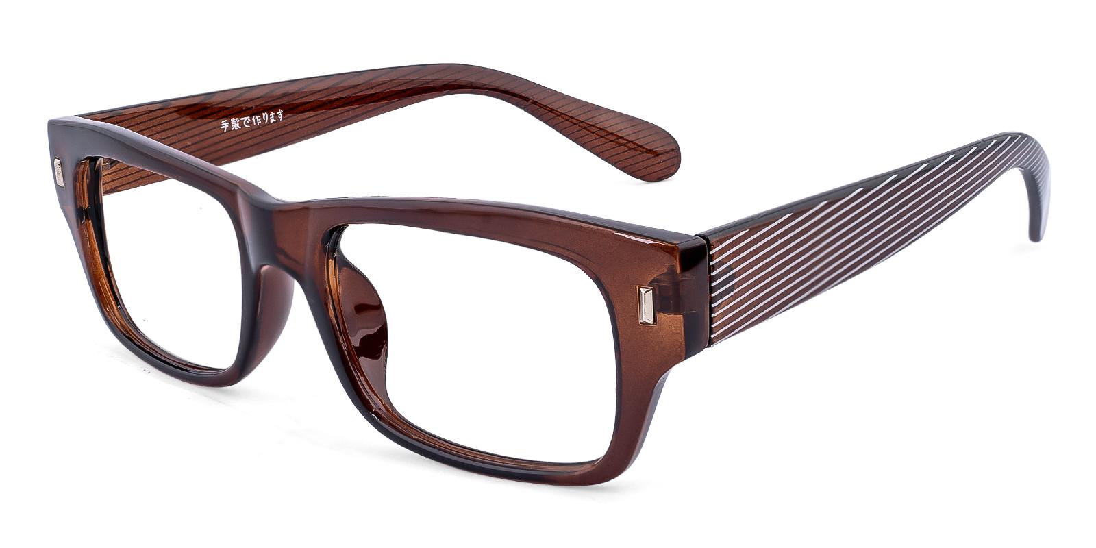 Nextatory Brown Plastic Eyeglasses , UniversalBridgeFit Frames from ABBE Glasses