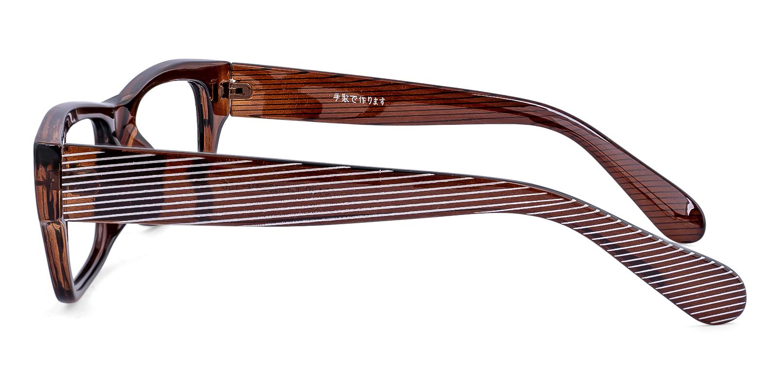 Nextatory Brown Plastic Eyeglasses , UniversalBridgeFit Frames from ABBE Glasses