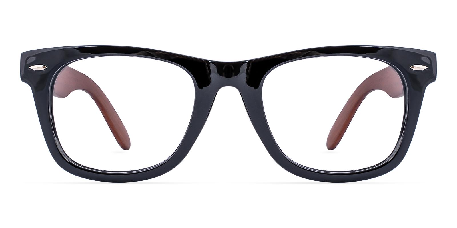 Vivaccord Black Plastic Eyeglasses , UniversalBridgeFit Frames from ABBE Glasses