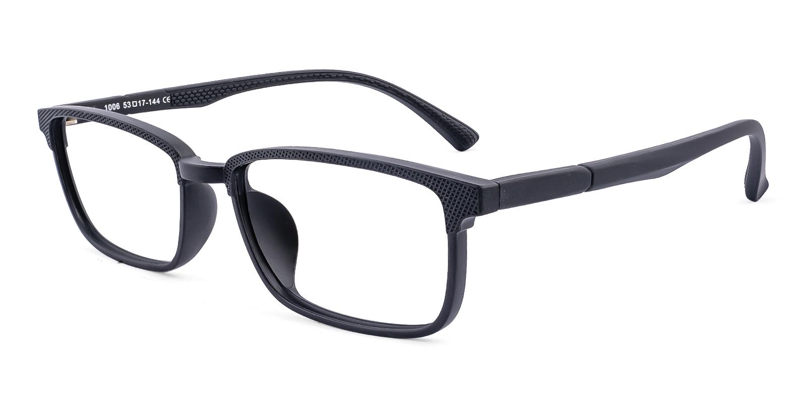 Mercair Black TR Eyeglasses , UniversalBridgeFit , Lightweight Frames from ABBE Glasses