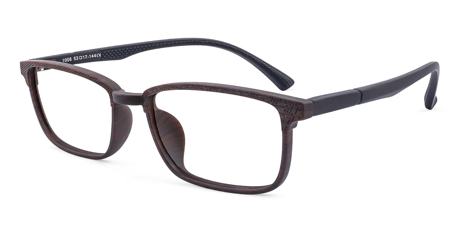 Mercair Square Brown Eyeglasses Frame Abbe Glasses