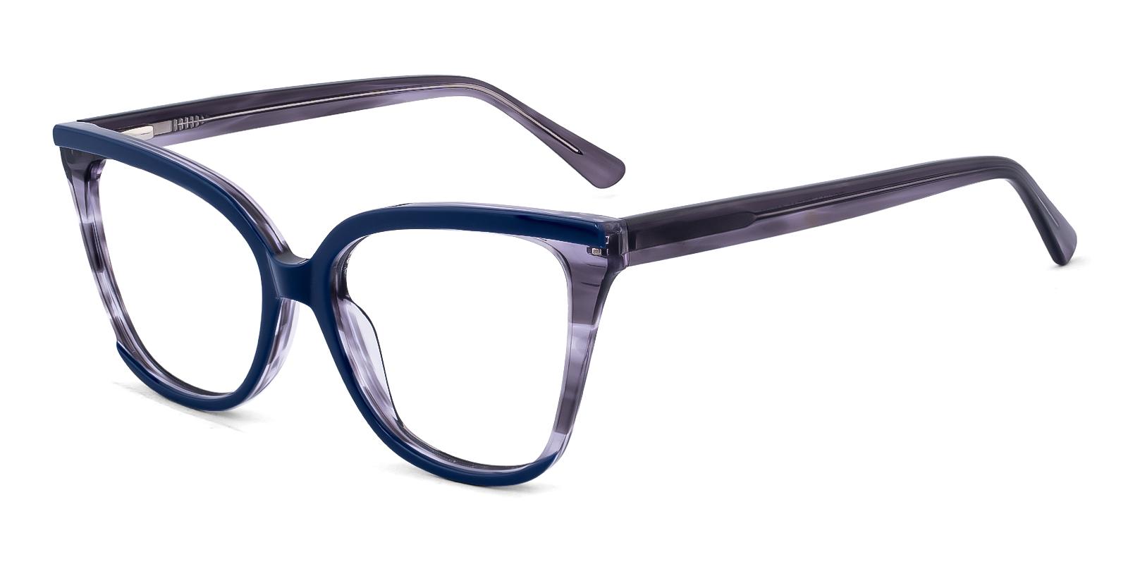 Covetice Blue Acetate SpringHinges , UniversalBridgeFit Frames from ABBE Glasses