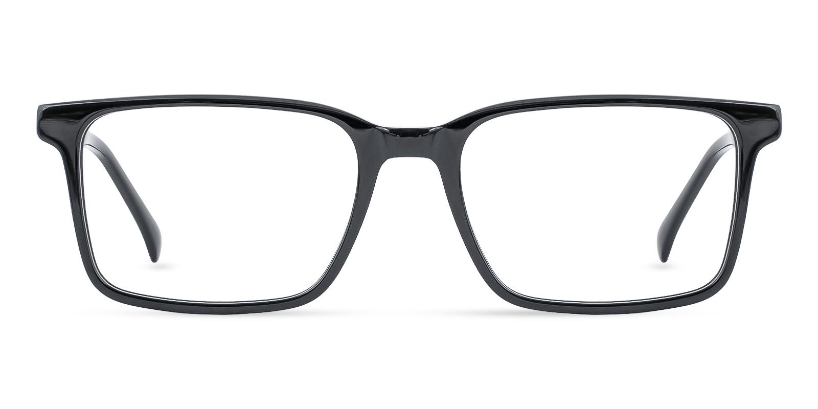 Nextatory Black Acetate Eyeglasses , SpringHinges , UniversalBridgeFit Frames from ABBE Glasses