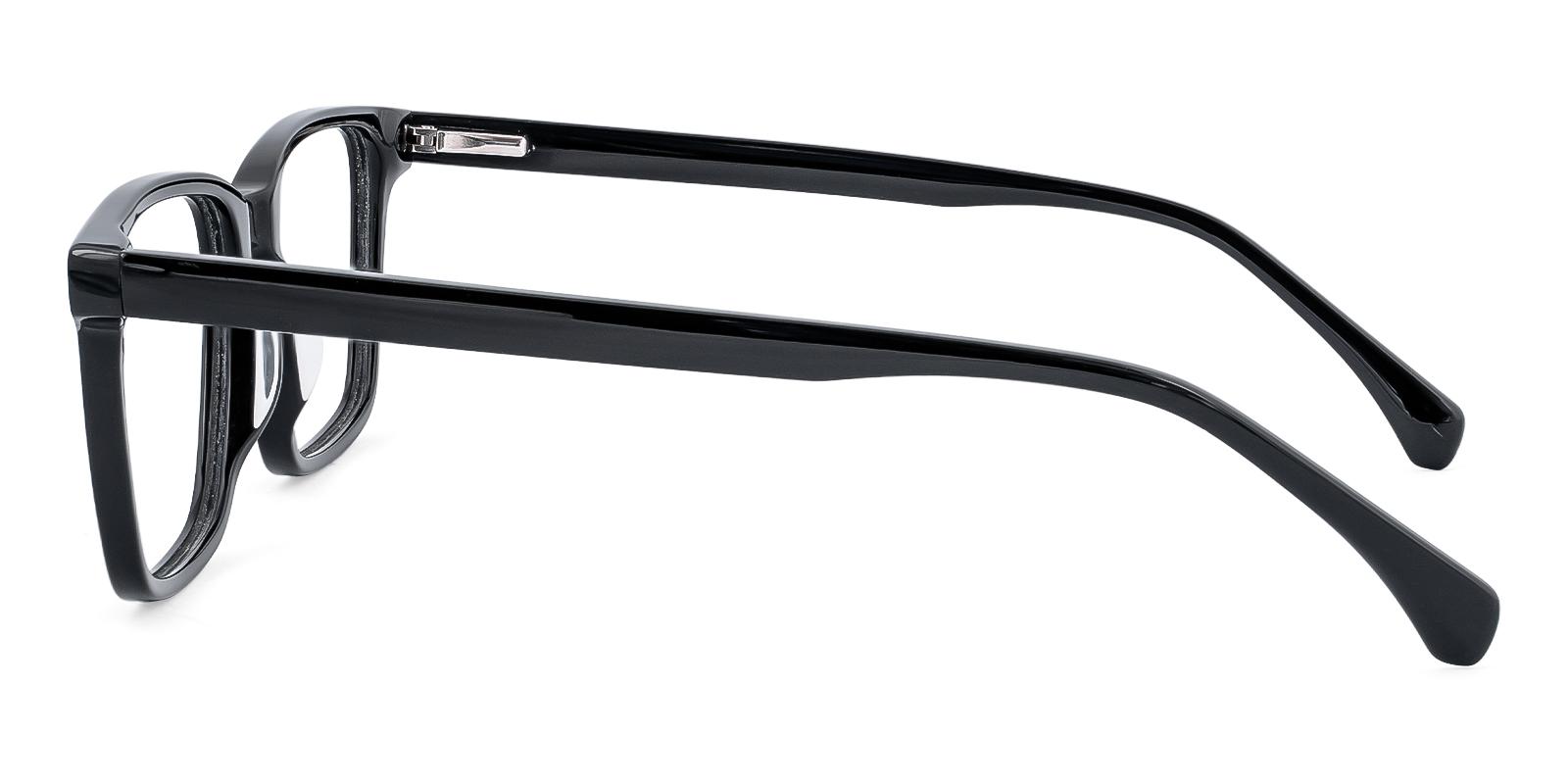 Nextatory Black Acetate Eyeglasses , SpringHinges , UniversalBridgeFit Frames from ABBE Glasses