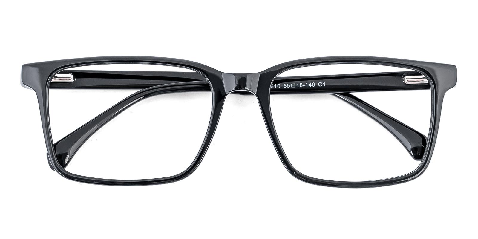 Nextatory Black Acetate Eyeglasses , SpringHinges , UniversalBridgeFit Frames from ABBE Glasses