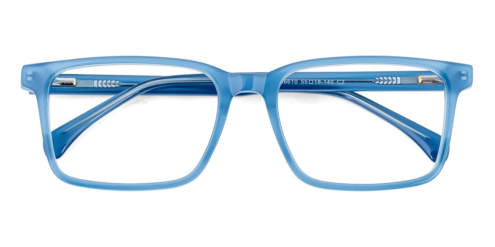 Nextatory Blue Acetate Eyeglasses , SpringHinges , UniversalBridgeFit Frames from ABBE Glasses
