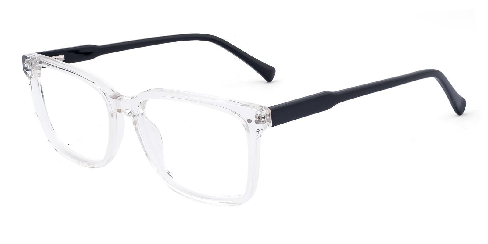 Ledetic Fclear Acetate Eyeglasses , SpringHinges , UniversalBridgeFit Frames from ABBE Glasses