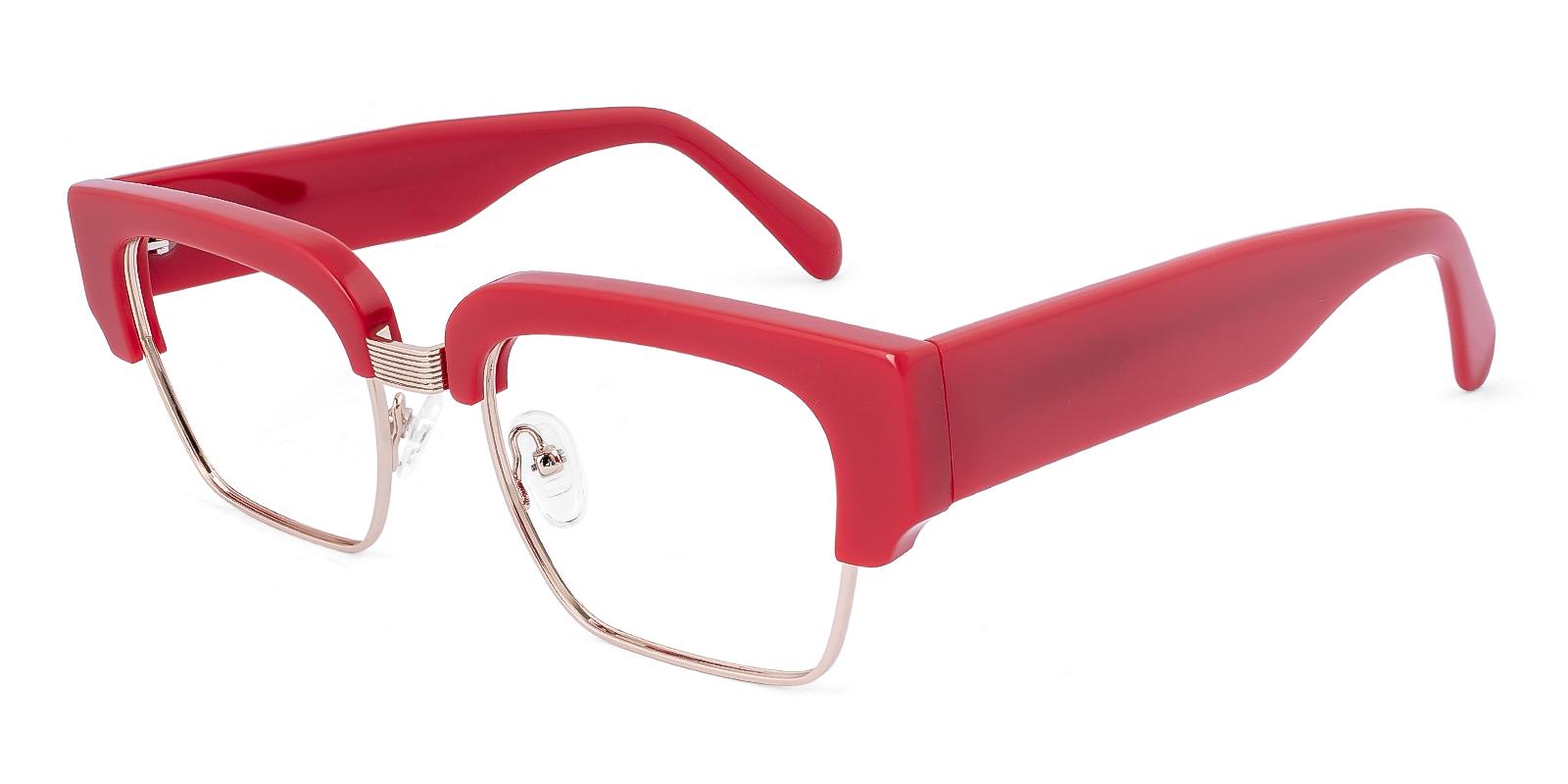 Culp Red Acetate Eyeglasses , NosePads Frames from ABBE Glasses