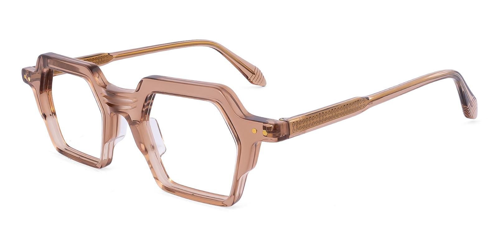 Glorigun Brown Acetate Eyeglasses , UniversalBridgeFit Frames from ABBE Glasses