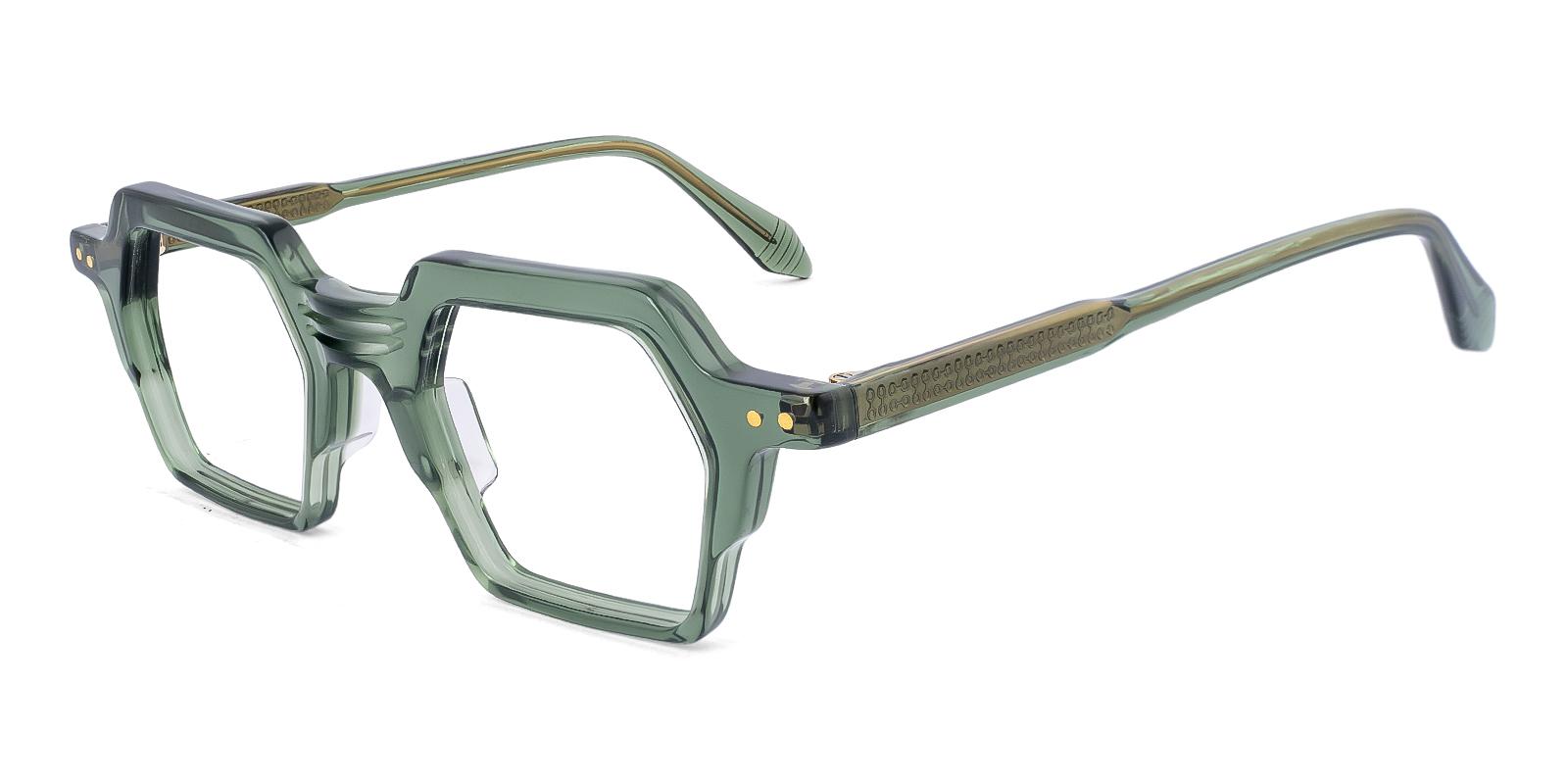 Glorigun Green Acetate Eyeglasses , UniversalBridgeFit Frames from ABBE Glasses